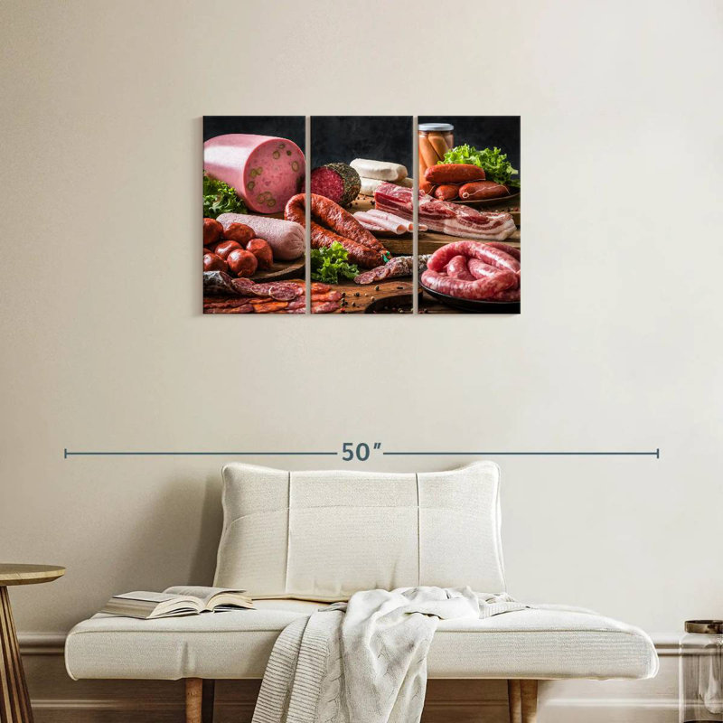 Yarlin Raw Sausages, 20" H x 33" W