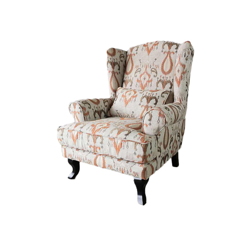 Fauteuil inclinable brodé en tissu tricoté avec éponge.