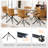 Tufted Swivel Leather Upholstered Side Chairs Modern Dining Chairs with Metal Legs-75950994