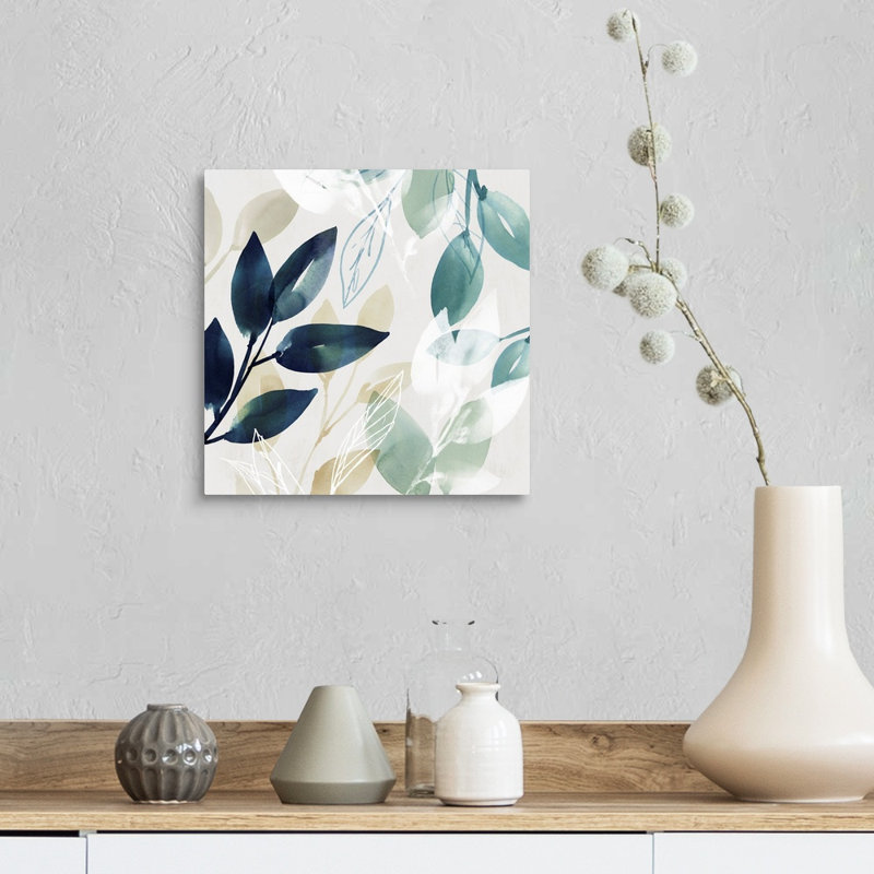 Reproduction d’art sur toile, "Green sleeves I" par Isabelle Z, Toile tendue, H 12 po x l 12 po x P 1,25 po