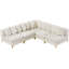 Canapé modulaire en velours 99 po-82749484