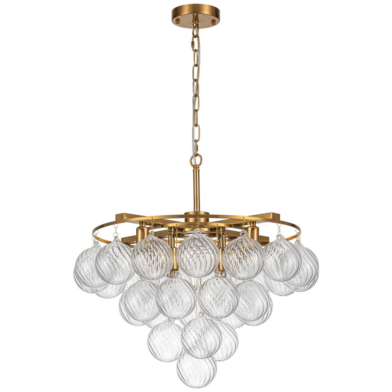 Boule de verre tourbillonnant H 4,72 po x l 3,94 po (paquet de 3)