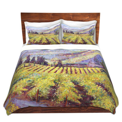 Ensembles de housse de couette DiaNoche en microfibre par David Lloyd Glover - Napa Valley Vineyard