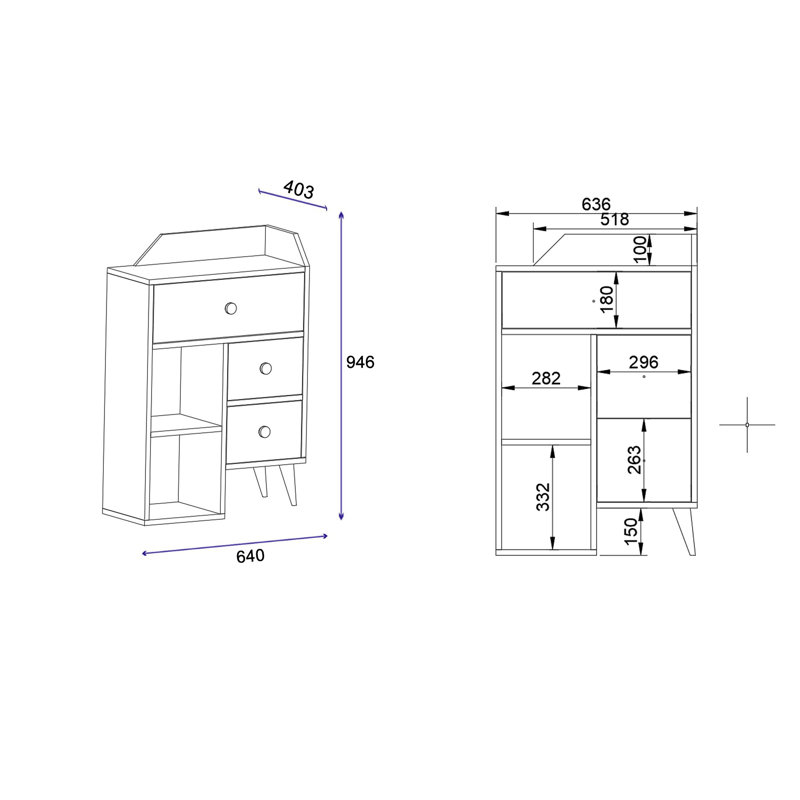 Commode Damiyan, Beige