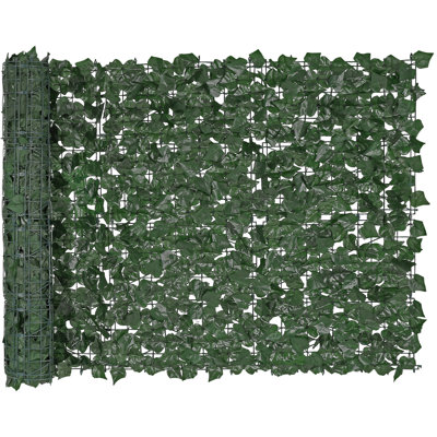 Faux Ivy Privacy Fence 39 X 98 Inches Realistic Natural Look Ideal For Outdoor Yard And Patio Artificial Hedges Vine Leaf Decoration Garden Balcony - Fade Easy Installation