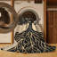Tapis oriental gris lavable à la machine Abaokoro Classic - reliure brun clair-289634025