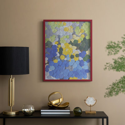 «Lake Como Garden», reproduction encadrée en bois massif