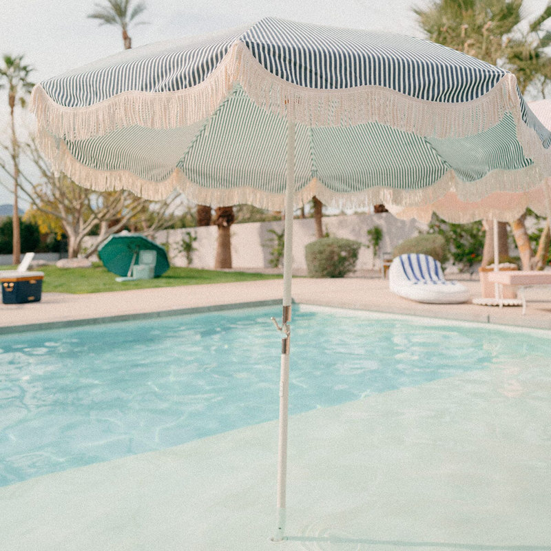 CLUB UMBRELLA - LAURENS PINK STRIPE, Navy