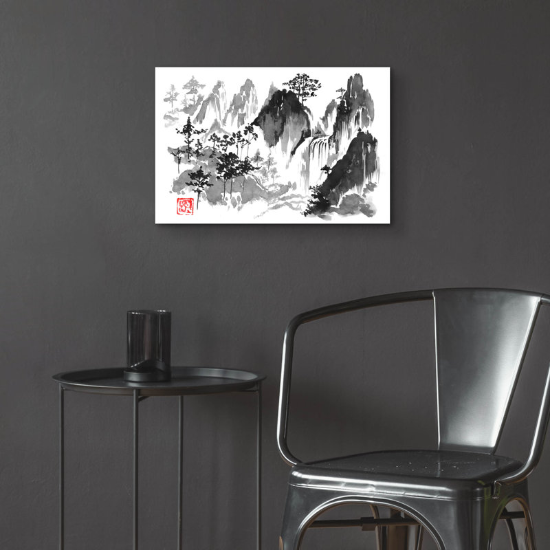 «Cascade» par Pechane, art mural en verre acrylique, H 12 po x l 16 po x P 0,13 po