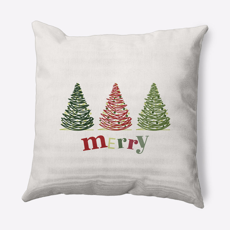 Merry Trees_Sq, Oui, Multi / traditionnel, 18 po x 18 po