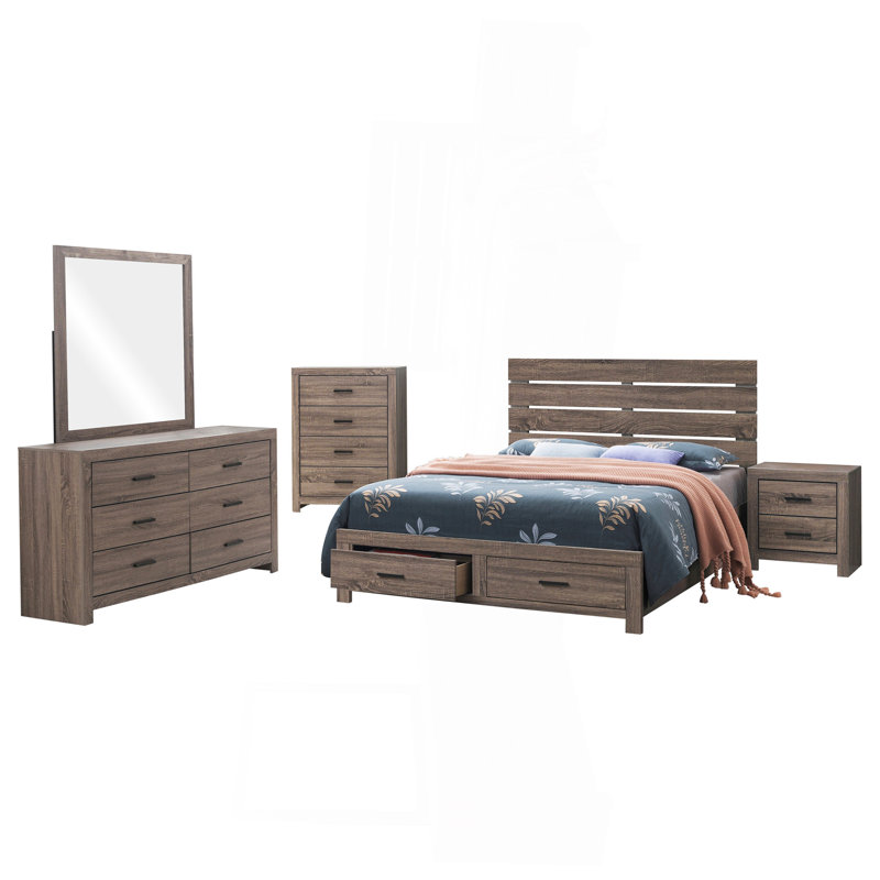 Ensemble de chambre avec grand lit 5 pièces Sherwood Barrel