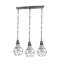 Warrenup 3 - Light Brushed Silver Kitchen Island Pendant