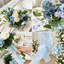 Bouquets de mariage bleu poussiéreux-875493579