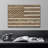 Sepia Brown USA United States Flag Wood Effect Vintage Rustic Decor - Large Canvas Print Wall Art-94537404