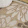 Zinnia Modern Floral Textured Weave Brown/Cream Indoor/Outdoor Rug