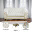 Causeuse modulaire en flanelle blanche-208732393