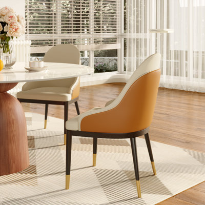 Ensemble de table de salle à manger en pierre frittée Mid-Century 5/7 pièces avec chaises de cuisine robustes Irony pour 4/6
