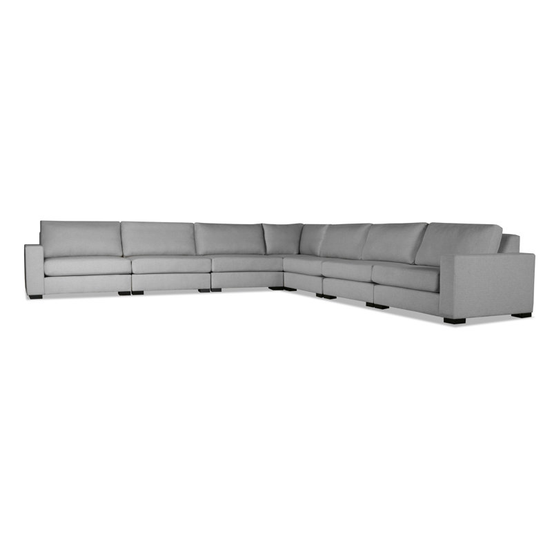 Seda Upholstered L-Shaped Sectional Symmetrical, Grey Revolution®
