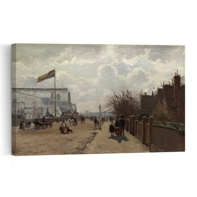 The Crystal Palace, 1871 Abstract Contemporary Architecture City Wall Art Print - Print