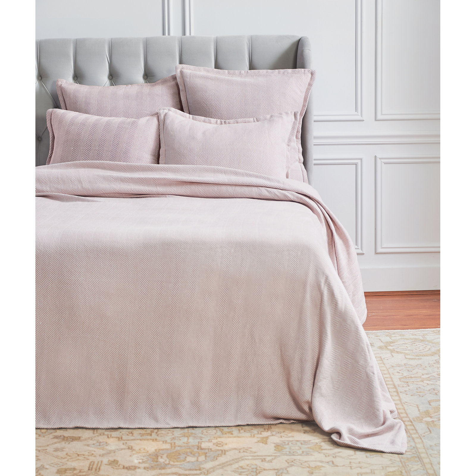 Orson 100% Cotton Blanket, Rosewood