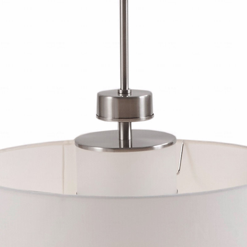 Pacific Metal Material Pendant With Drum Shade Design