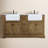 Guri 60 " W Freestanding Standard Free Standing 2 Double Vanity Bathroom Vanity With Carrara Marble Top-975870544