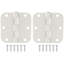 Charnières de porte de 3 1/2 po, coin de rayon de 5/8 po-97912570
