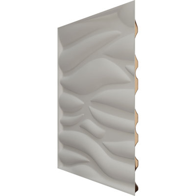 Panneau mural décoratif 3D Serina EnduraWall l 19 5/8 po x H 19 5/8 po, acier foncé métallique (couvre 2,67 pieds carrés)