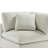 Caylie Corner Wedge Chair - Ivory-788461800
