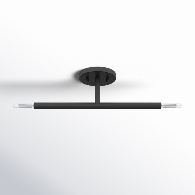 Bearcreek Semi Flush Mount, Black