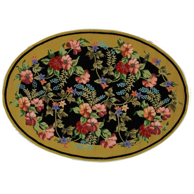 Tapis noir Baytown Garden