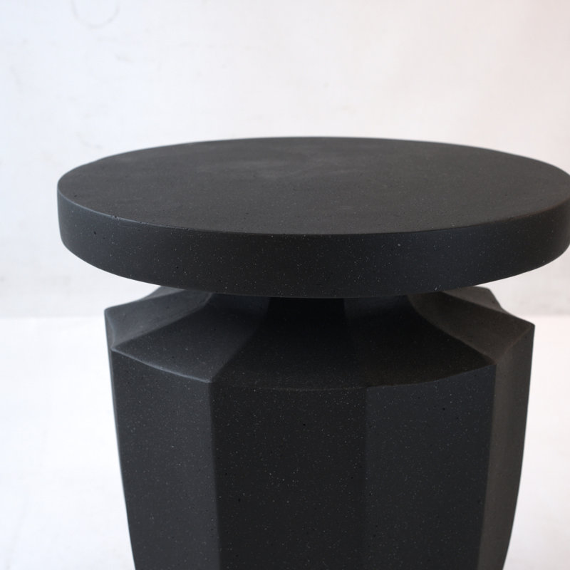 Table à fleurs d'extérieur - H 20,3 po, faux moderne pour table de jardin, utilisation à long terme