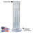 Clear Two-sided Pegboard Floor Display On Studio Base With (50) 6" Clear Hooks
