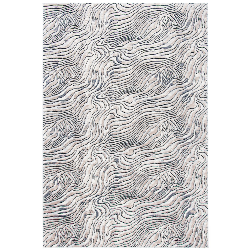 Ahnalise Performance Abstract Rug, Rectangle 8' x 10'