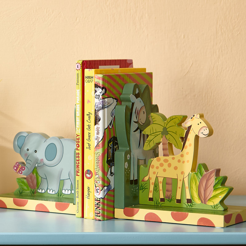 Modern & Contemporary Wood Non-Skid Bookends