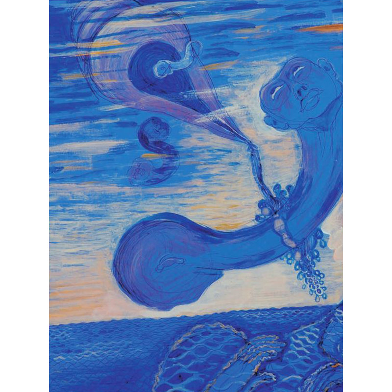 Présence étrange | Acrylique sur papier Canson | Par Krishna Rajendra