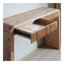 Console rustique en bois avec tiroir - Design minimaliste, texture nervurée et finition naturelle