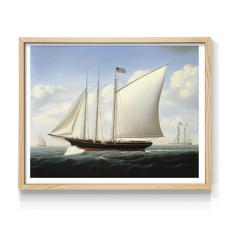 Série nautique-CL III - reproduction encadrée - réarmable, Naturel, H 8 po x l 10 po