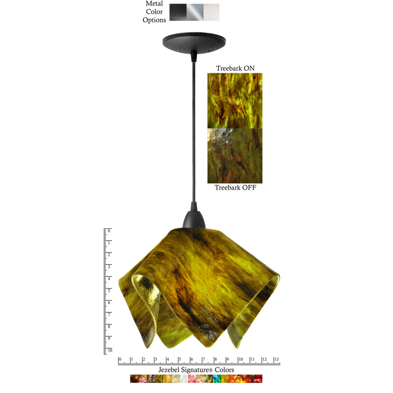 Luminaire suspendu Amergin, Grand, Noir, Écorce