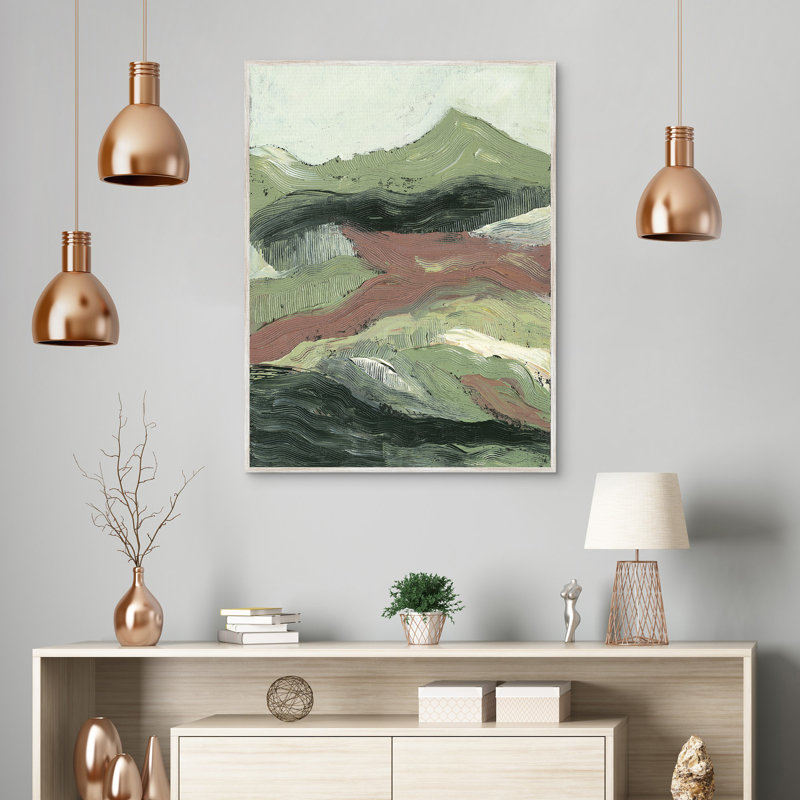 «Painterly Landscape» par Willowbrook, reproduction d'art encadrée