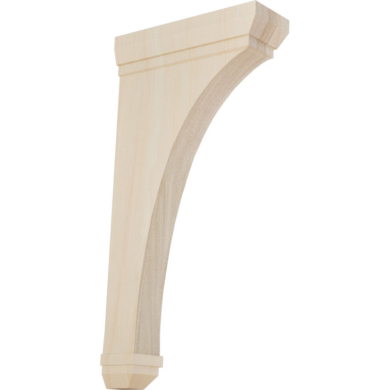 Support en bois Stockport, Hévéa, 2 1/4"W x 7"D x 14"H