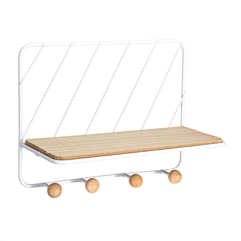 Almeeta Floating Shelf, 12cm H x 24.5cm W x 18.7cm D, White
