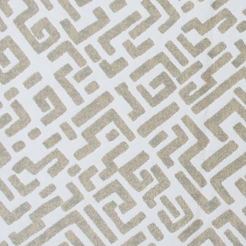 Nuevo Mundo Escritura Performance Fabric, Lino/Blanco