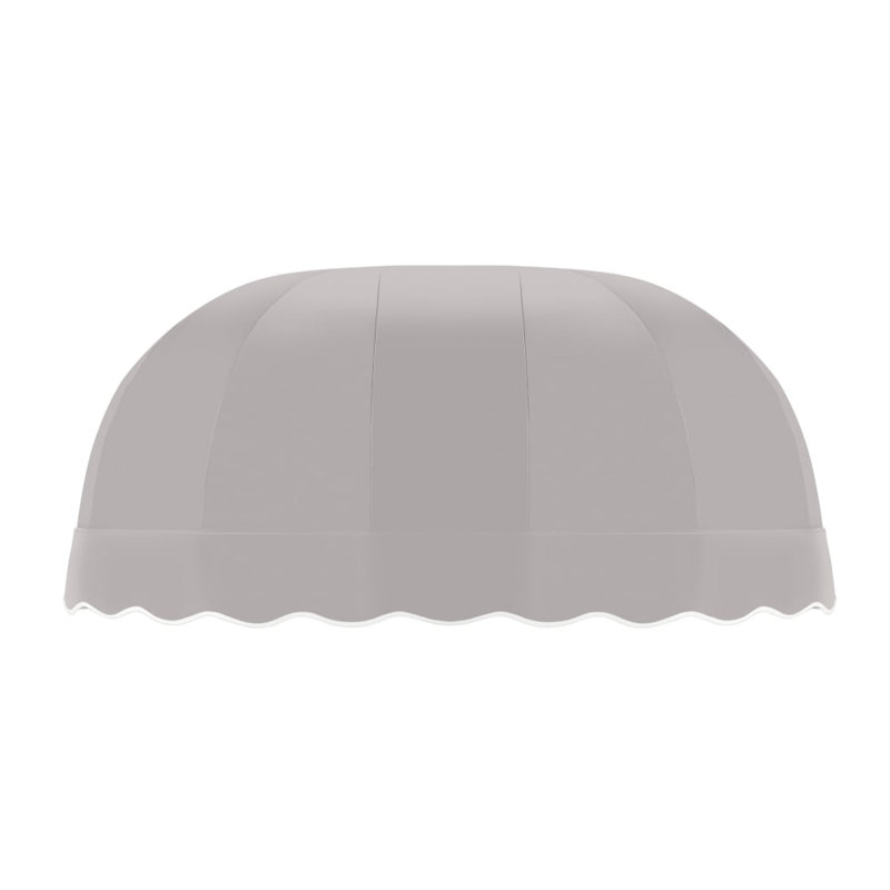 Awntech Chicago Acrylic Fabric Fixed Awning, 33.25" H x 88.5" W x 26.25" D, Gray