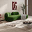 Chaise longue ergonomique avec tissu en flanelle-105511099-105511098