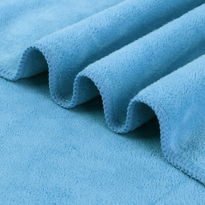 Microfiber Bath Towel Set for Bathroom,4 Pieces 30" x 60", Light Blue