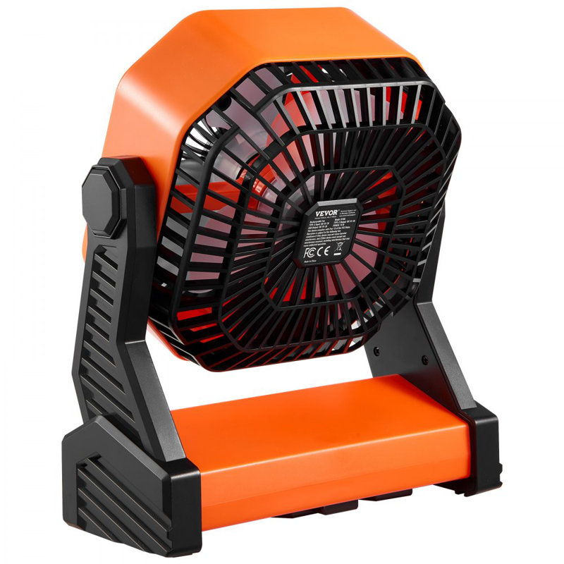 Ventilateur de bureau de camping rechargeable 8 pouces à piles 4 vitesses