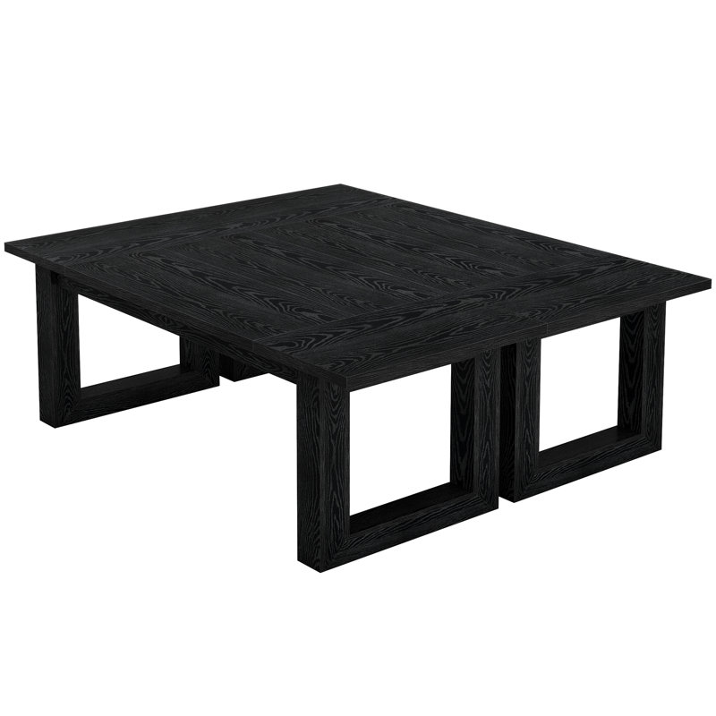 10.5Ft Conference Table For 8-10 People, Modern Office Meeting Room Table, Black
