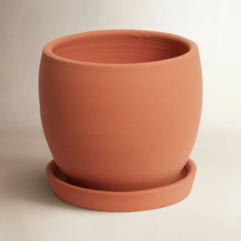 Elisabeth Handmade Ceramic Pot Planter, 6.5" H x 6.25" W x 6.25" D