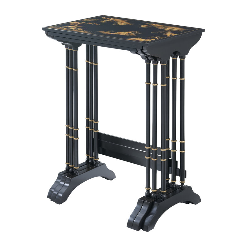 Brushwork Solid Wood Nesting End Table